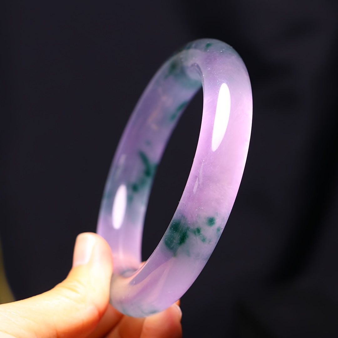 Icy Purple Floating Flower Bracelet, Quartzite Design